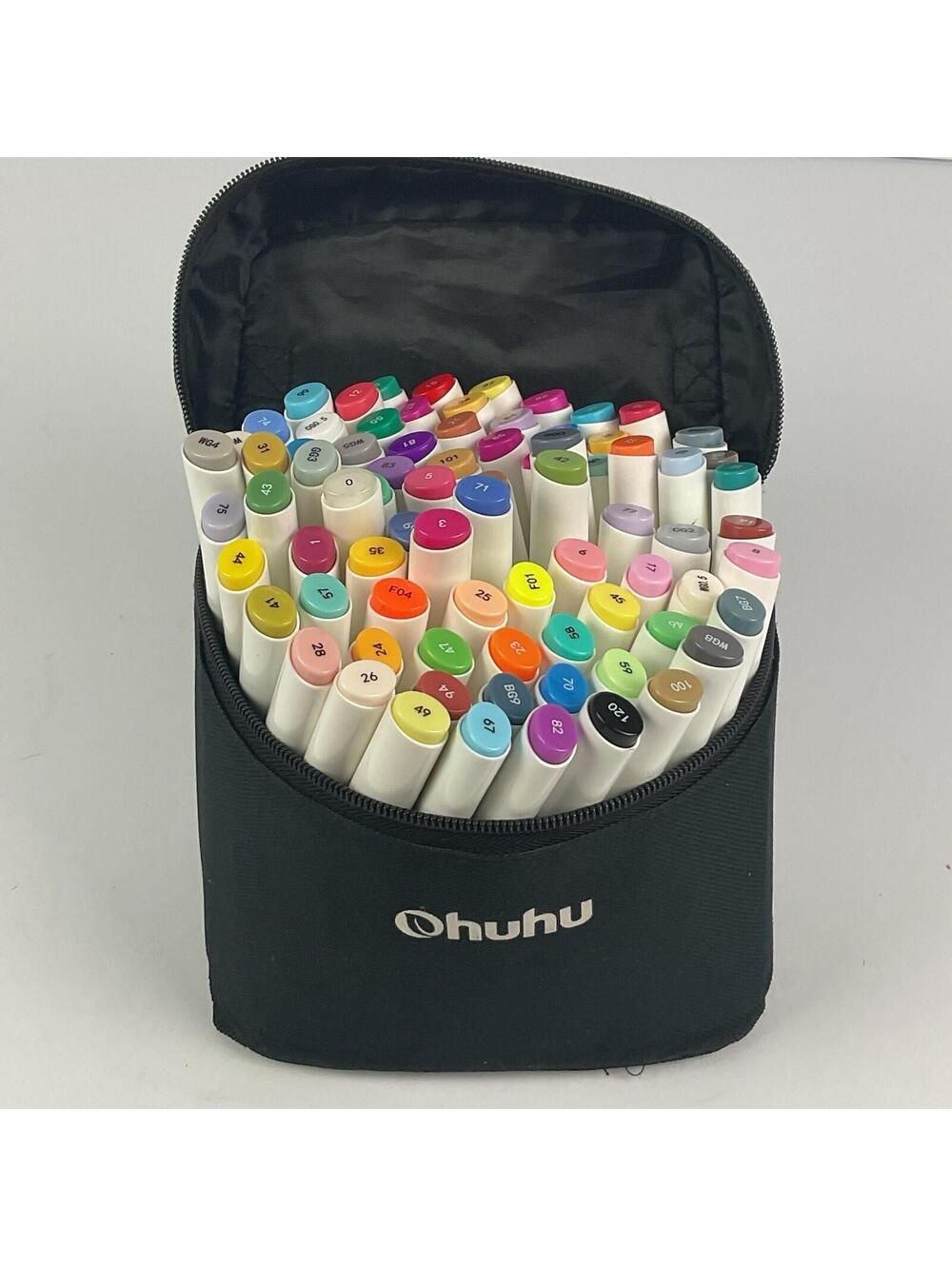 Ohuhu Art Markers 70 Colors Set  Alcohol Ink From Japan In Great Condition